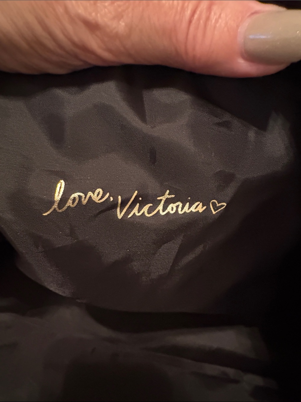 Beautiful Victoria’s Secret sequin black bag tote - Picture 6 of 6